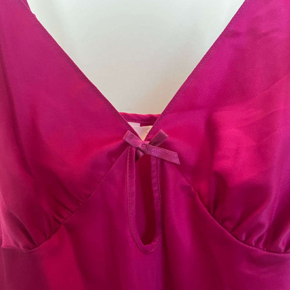 Presence hot pink y2k slip dress